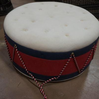 Drum Fabric Ottoman