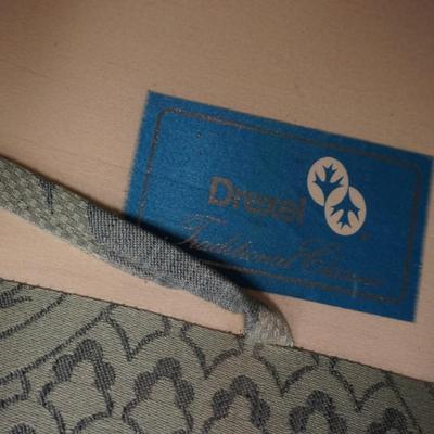 Drexel Sofa with Damask Blue Fabric
