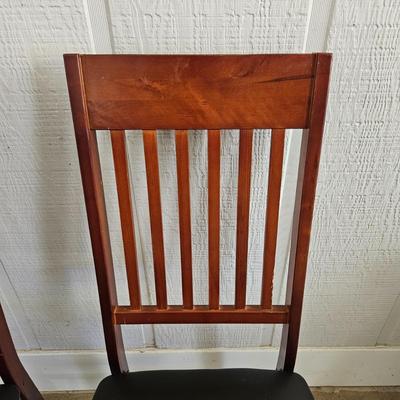 Pair of Folding Wooden Chairs (G-DW)
