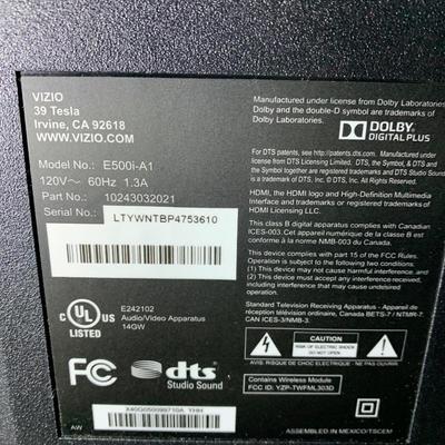 50â€ Vizio E500i -A.1 1080p 120Hz LED Smart HDTV w/Remotes