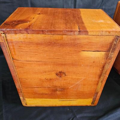 Pair of Handcrafted Pine Boxes (G-DW)