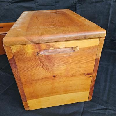 Pair of Handcrafted Pine Boxes (G-DW)