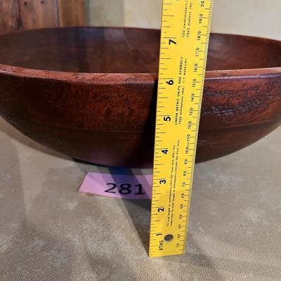 Primitive wood Bread bowl