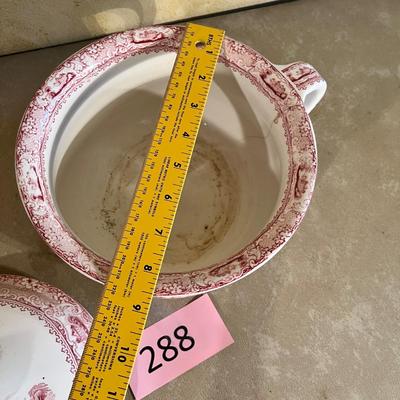 Antique Transfer Ware Thunder Mug