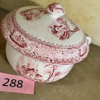Antique Transfer Ware Thunder Mug