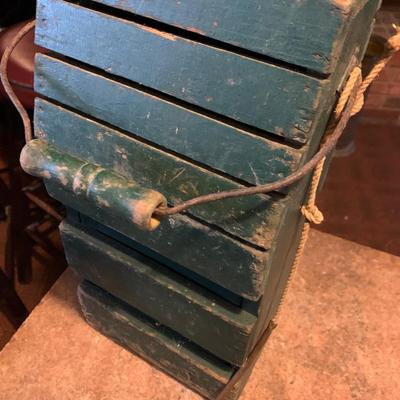 Hand Made Wood Fishing Bait Box