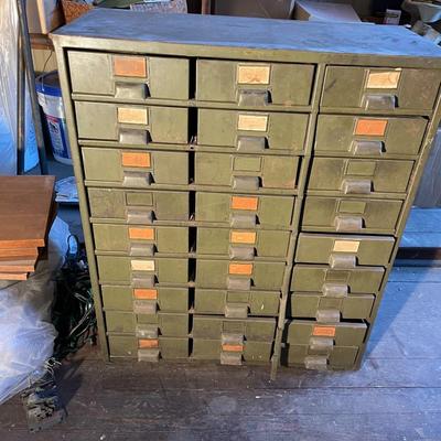 Antique Sylva Supply Co Metal Card Catalogue