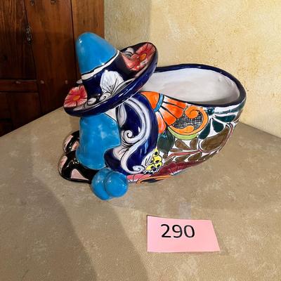 Talavera Siesta Figure Pot