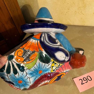 Talavera Siesta Figure Pot