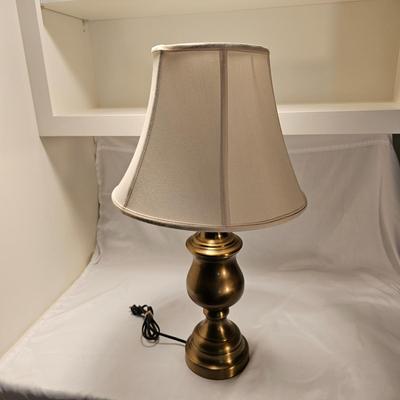 Two Bronze Metal Table Lamps (LR-JS)