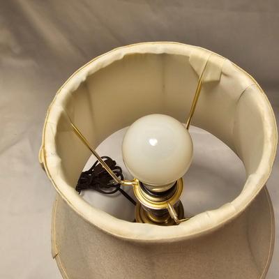 Two Bronze Metal Table Lamps (LR-JS)
