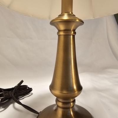 Two Bronze Metal Table Lamps (LR-JS)