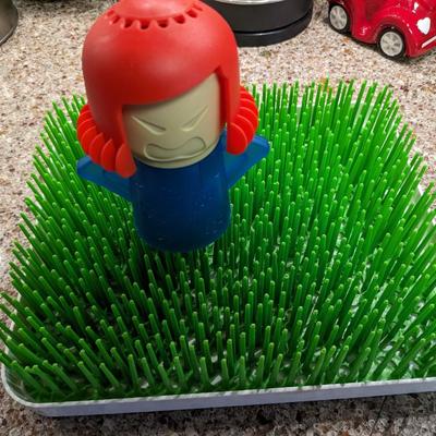 Angry Mama and Grass Drying Rack