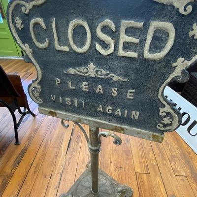 Antique Open and Closed Sign