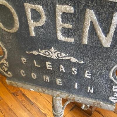 Antique Open and Closed Sign
