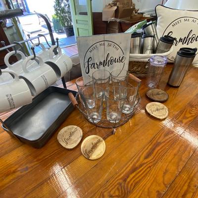 Farmhouse Mugs, Glasses, and Tumblers Lot Two