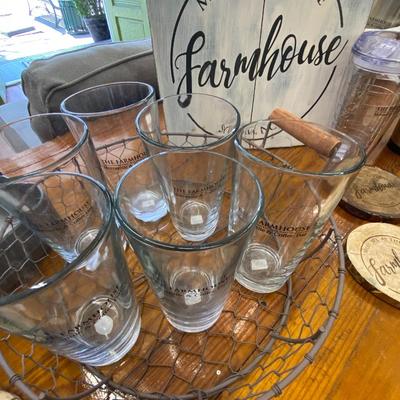 Farmhouse Mugs, Glasses, and Tumblers Lot Two