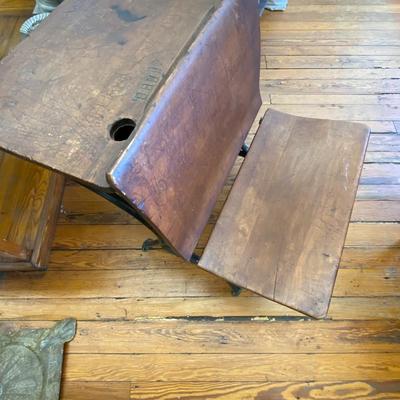 Antique School Desk