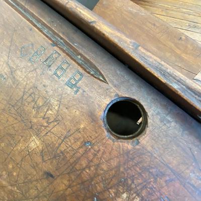 Antique School Desk