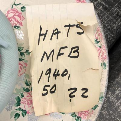 Vintage Hat Lot (Hatbox Included)