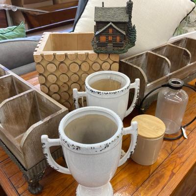 Farmhouse Organizational and Figurine Lot