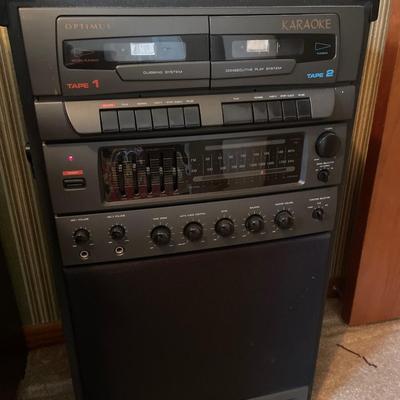 Optimus Karoke machine dual tape deck