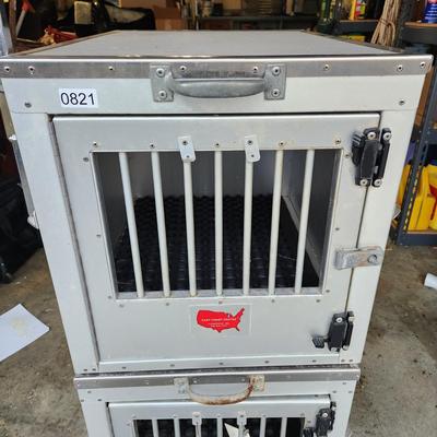 2 East Coast Crates Aluminum Dog Crates 24x18x18
