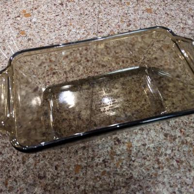 Amber Glass Vintage Anchor Hocking Loaf Dish