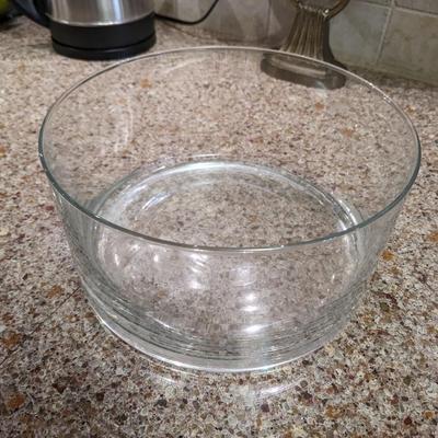 Clear Glass Triffle Serving Bowl