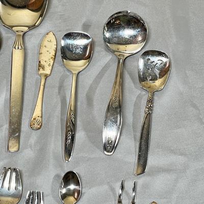 Silver plate flatware