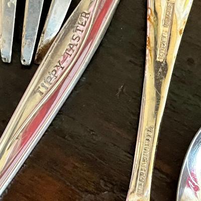 Silver plate flatware