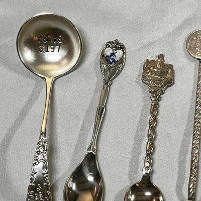 Silver Plate Souvenir spoons