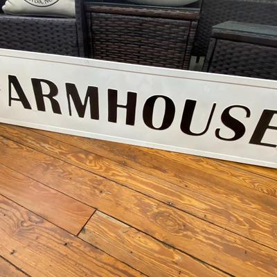 7 Piece Farmhouse Patio Set with Sign