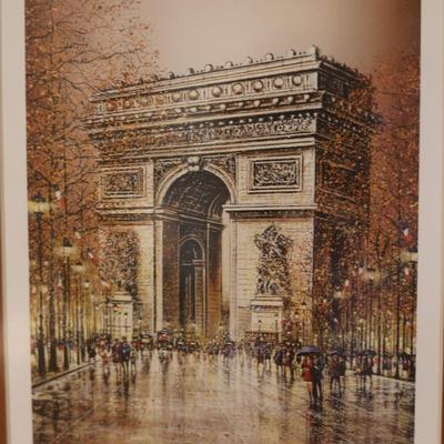 Signed & Titled Two Framed Prints of Paris