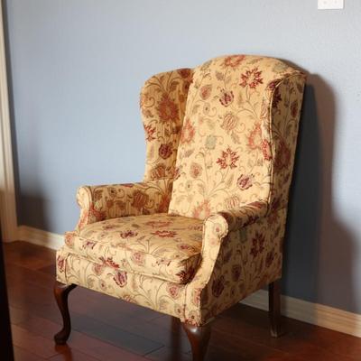 Floral Wingback Chair - Excellent Condition!