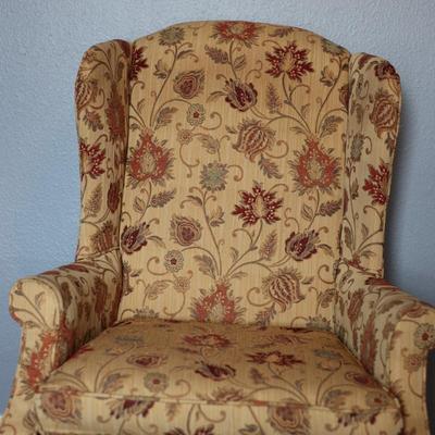Floral Wingback Chair - Excellent Condition!