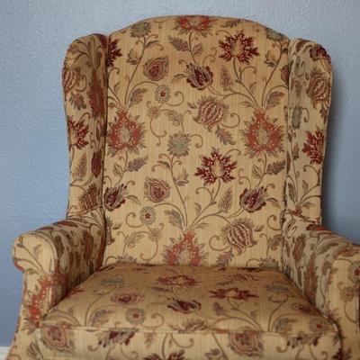 Floral Wingback Chair - Excellent Condition!