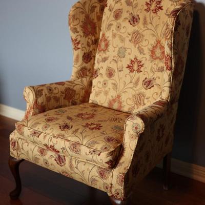 Floral Wingback Chair - Excellent Condition!