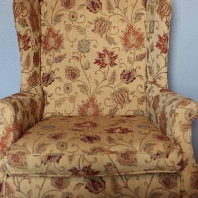 Floral Wingback Chair - Excellent Condition!