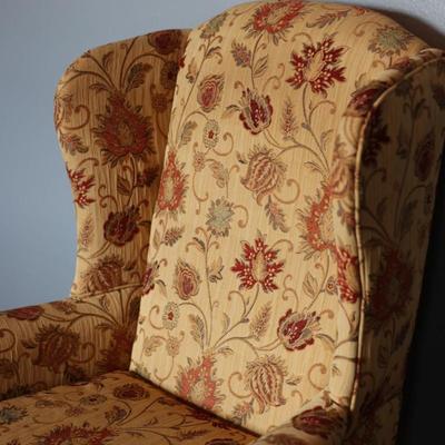 Floral Wingback Chair - Excellent Condition!