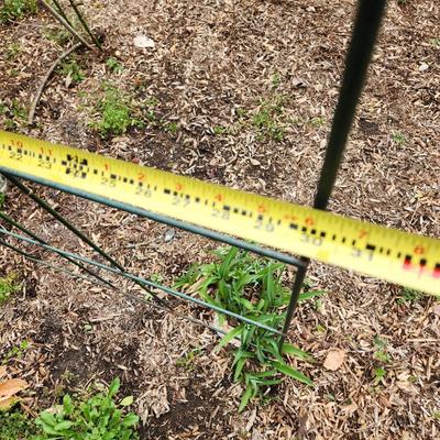 Black Hummingbird Garden Trellis Plant Fence 30" x60"H