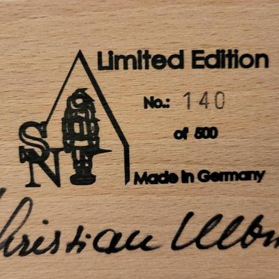 LOT 21 - 6 HAND CARVED GERMAN NUTCRACKERS LIMITED EDITION & SIGNED