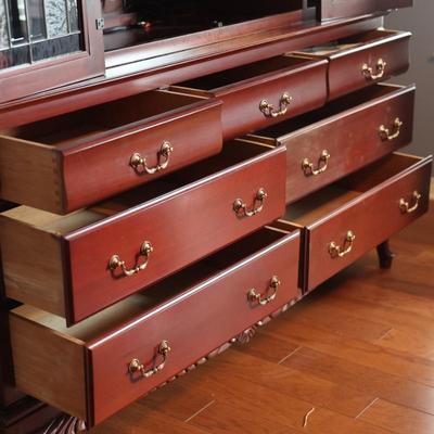 Seven Drawer Dresser & Entertainment Center (Two Pieces)