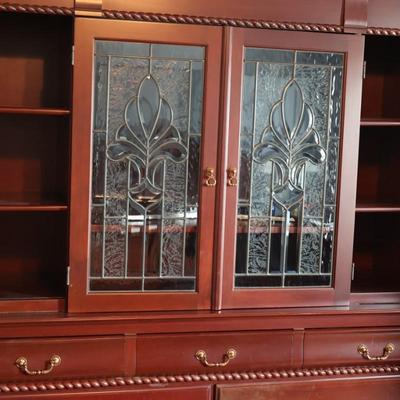 Seven Drawer Dresser & Entertainment Center (Two Pieces)