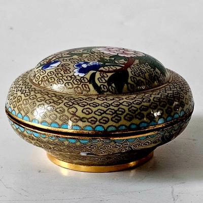 Chinese CloisonnÃ© Round Box