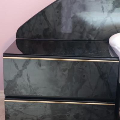 Vintage Italian Bed Frame W/ Two Nightstands (See Description)