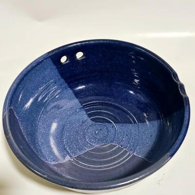 Japanese Blue Stoneware Bowl