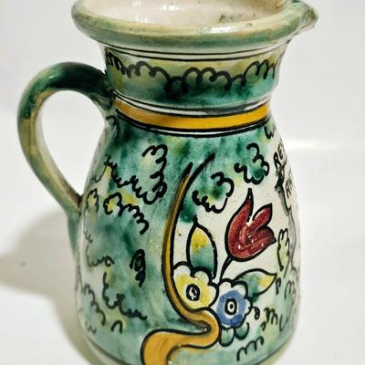 Antique Majolica Pottery Pitcher from the oldest restaurant