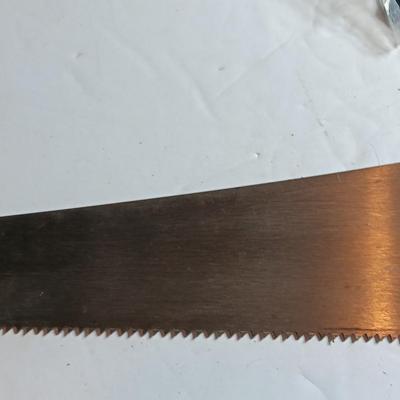 Disston 8 points Handsaw and small trim hand saw