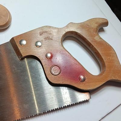 Disston 8 points Handsaw and small trim hand saw